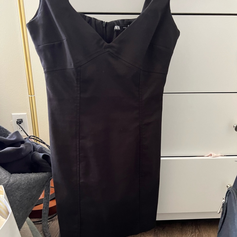 Zara black cocktail dress
